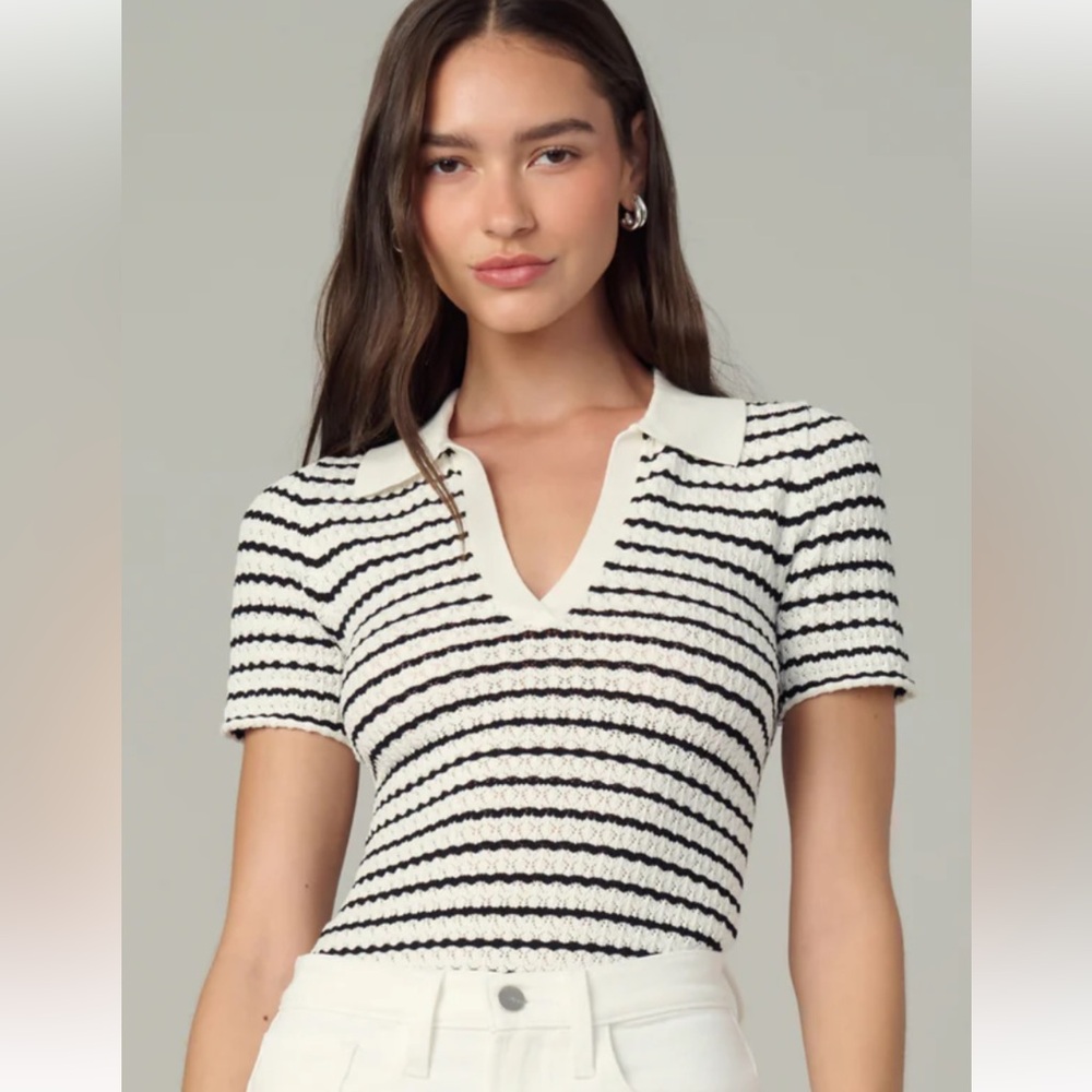 Joes jeans THE JESS POINTELLE POLO SHIRT sz small NWOT